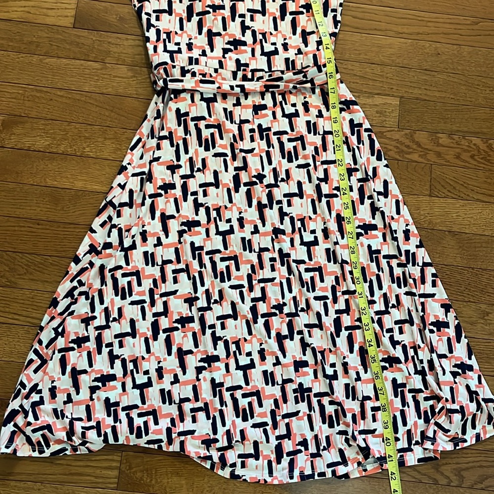 NWT Eliza J Surplice V-Neck Jersey Fit & Flare Dress Size 6 - Picture 13 of 16